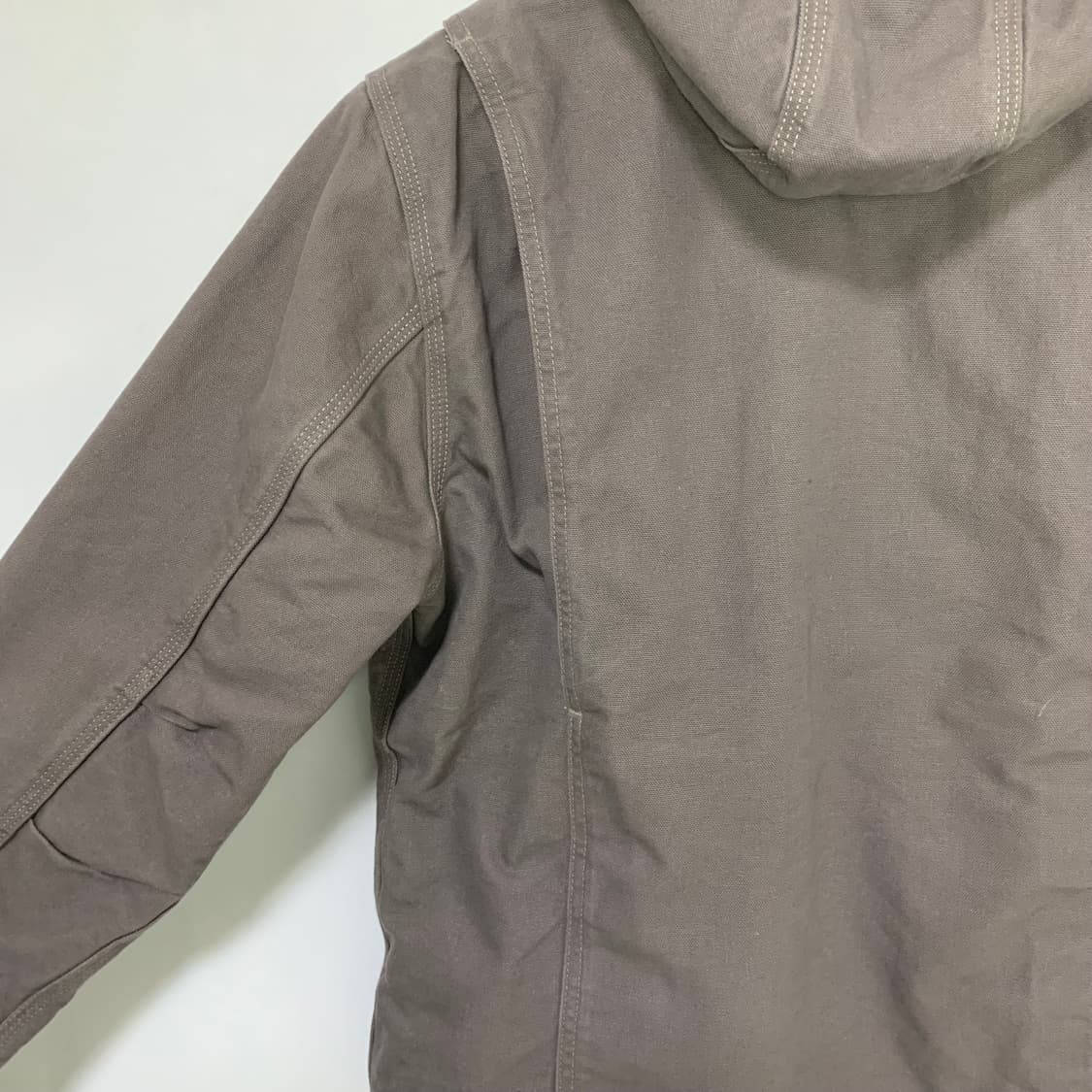 칼하트 빈티지 양털 후드 자켓 퍼플 차콜 S 루즈핏 남녀공용 상품이미지5