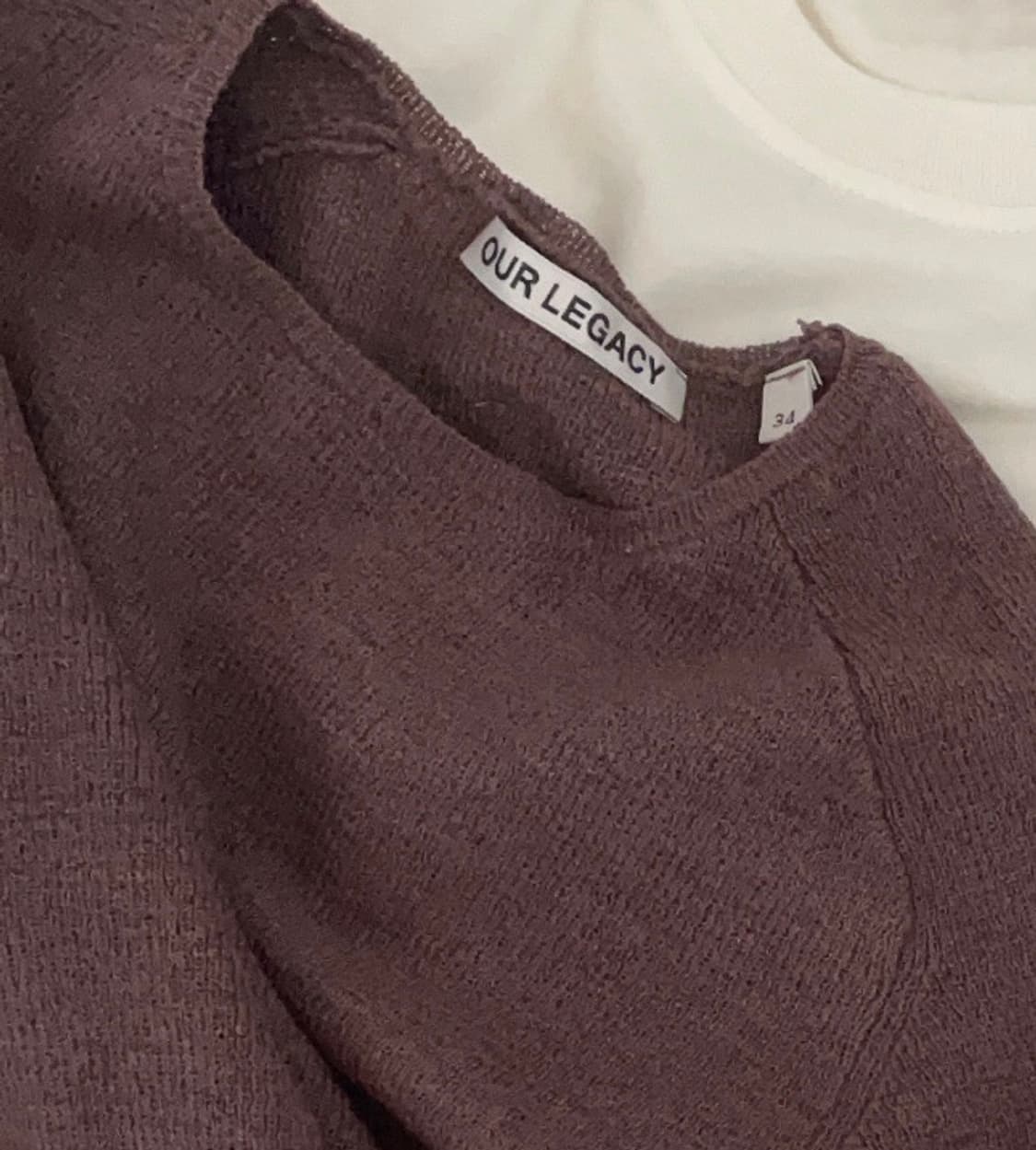 Our Legacy crepe slim knit purple 아워레가시 상품이미지1