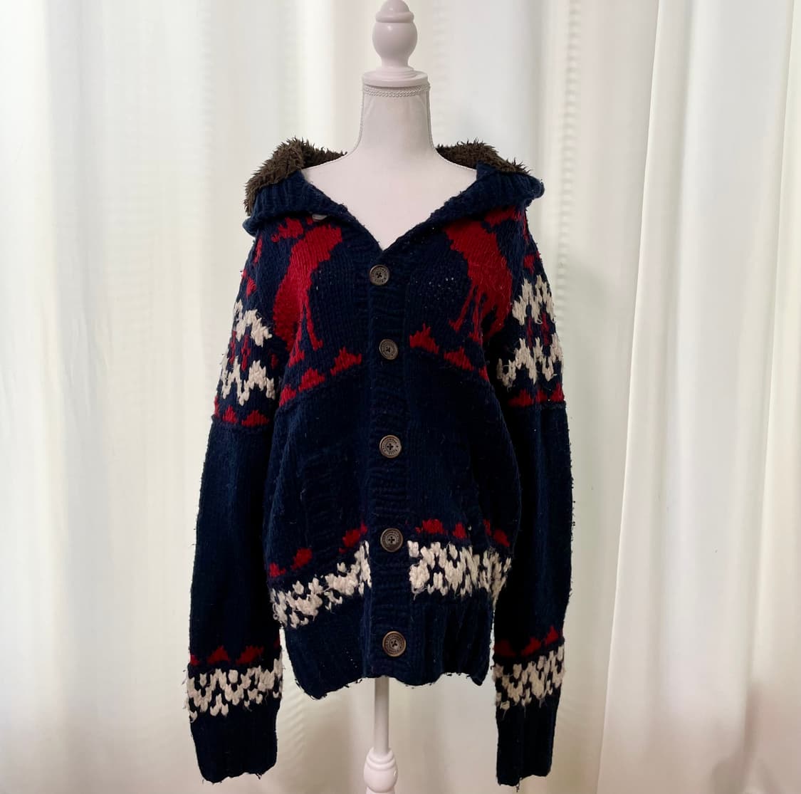 아베크롬비 노르딕 코위찬 후드 니트 상품이미지3