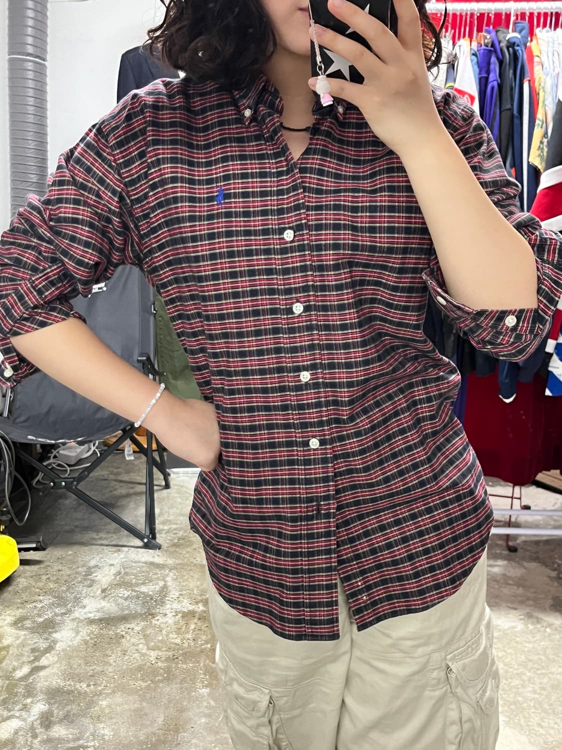 Polo 폴로 체크셔츠 m 여성m추천 상품이미지5