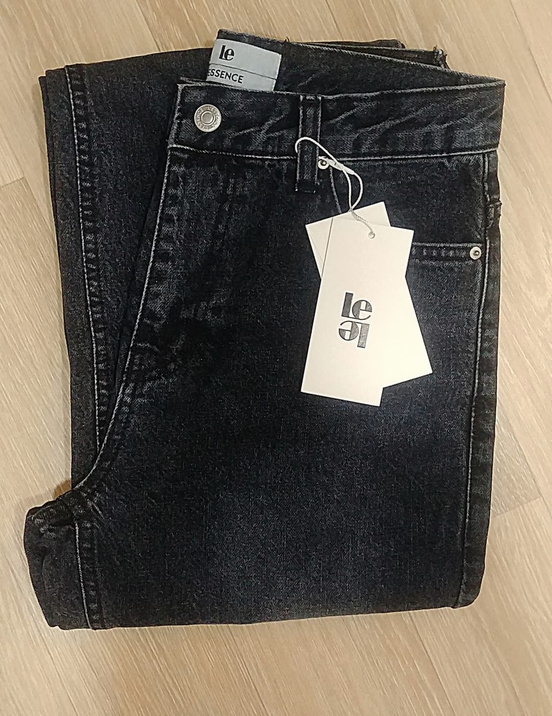 Le 르 vintage black semi bootcut denim/S 상품이미지1