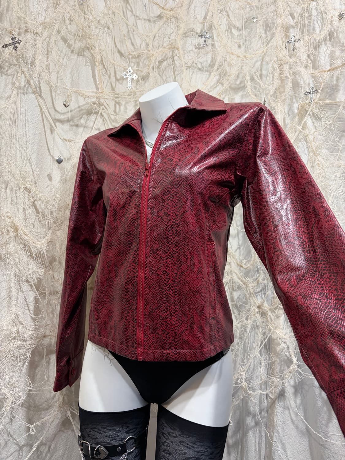 Japanese red phyton jacket 상품이미지8