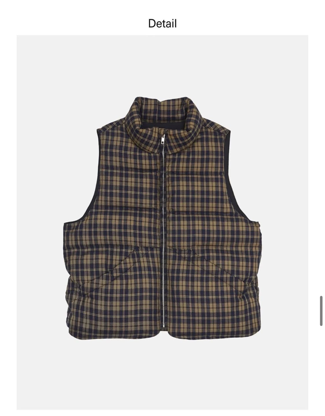 엔조블루스 체크 패딩 베스트 상품이미지1
