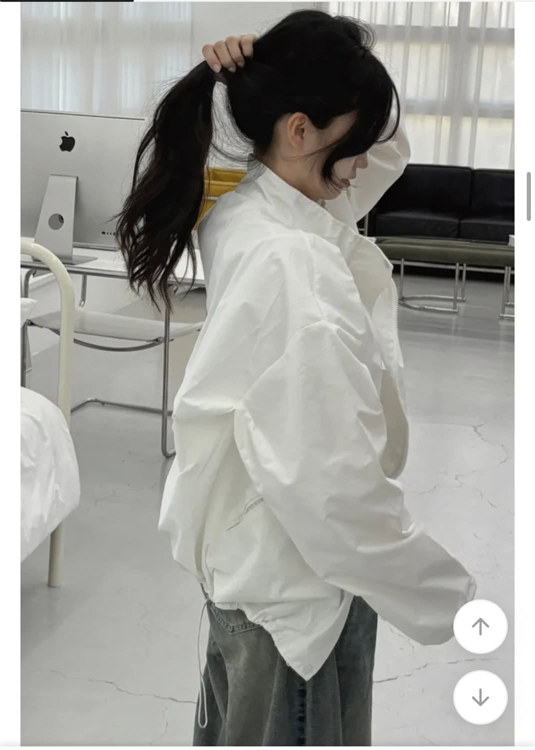 에이블리 남여공용 오버핏 바람막이 (새상품) 상품이미지2