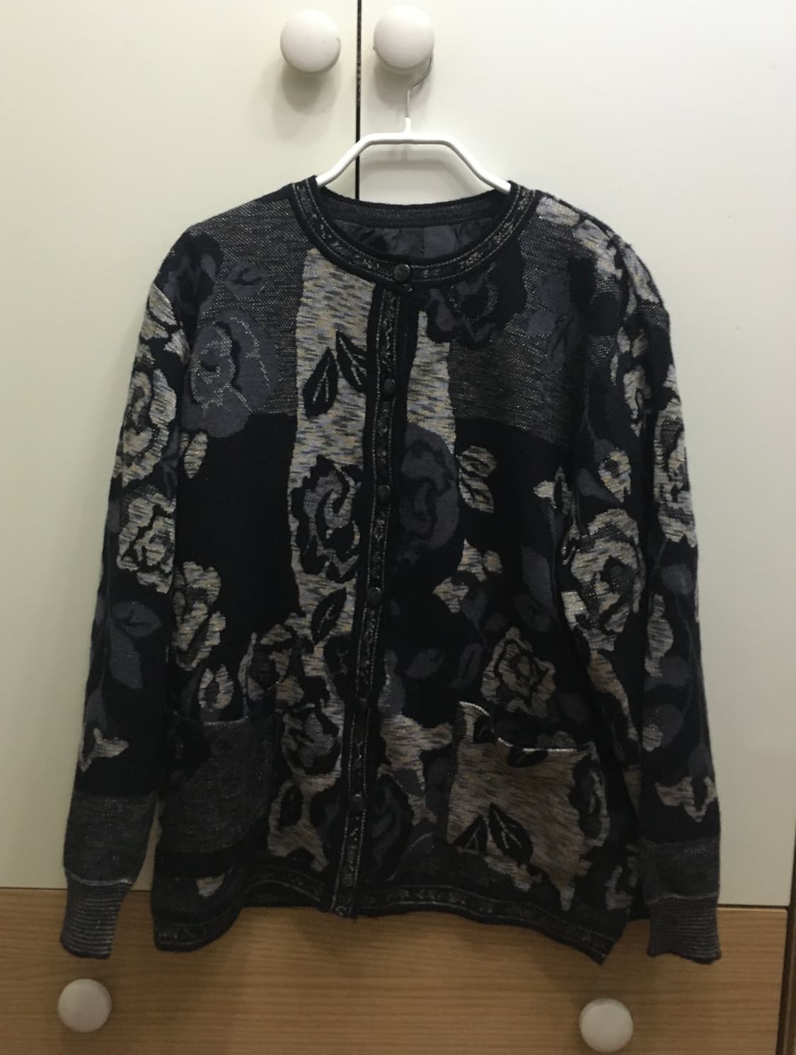 빈티지 장미 가디건 상품이미지1