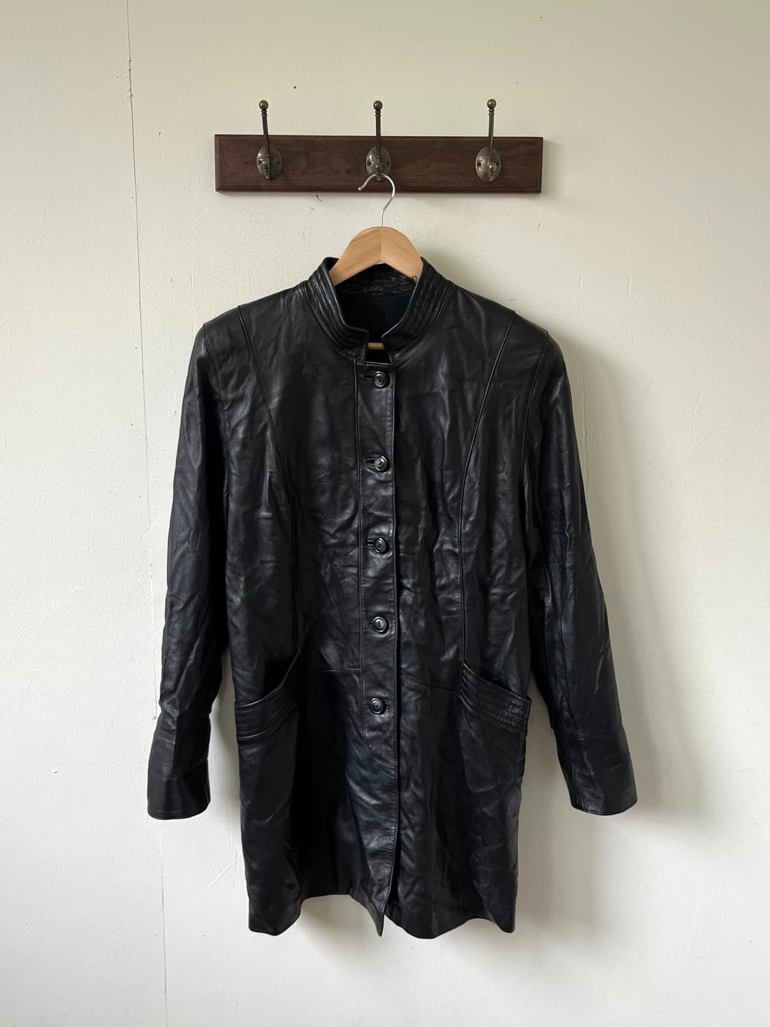 astoria 차이나 넥 레더 자켓 상품이미지1