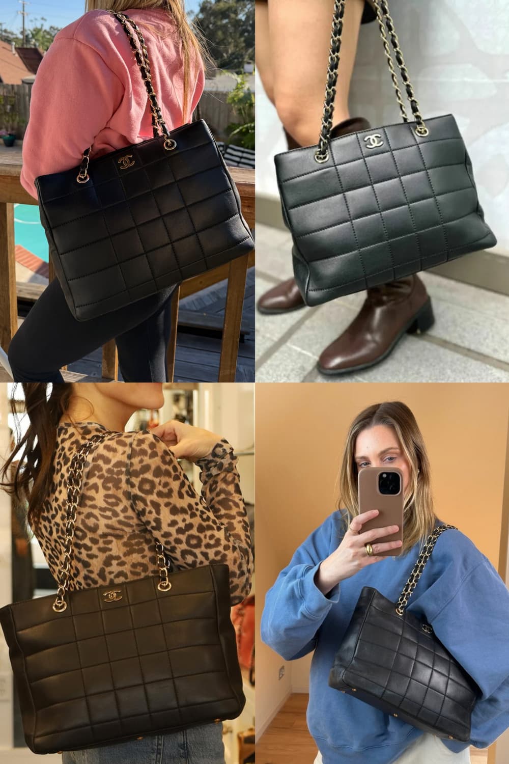 샤넬 초코바 체인 숄더백 상품이미지2