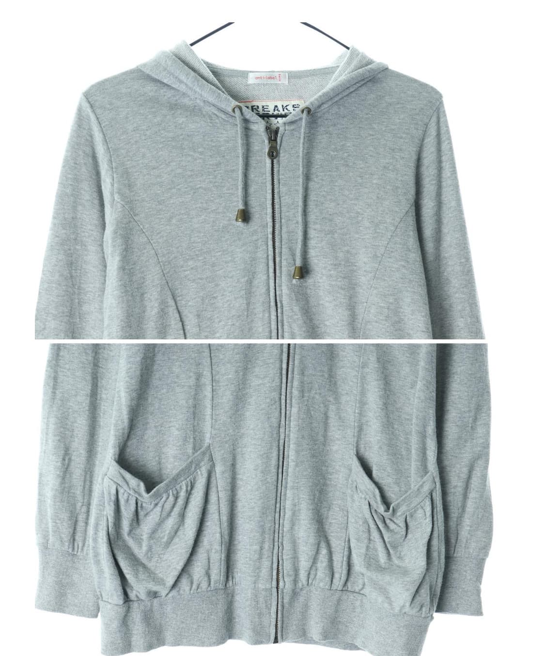 빈티지모리걸 후드집업 하구미 모리룩 상품이미지2