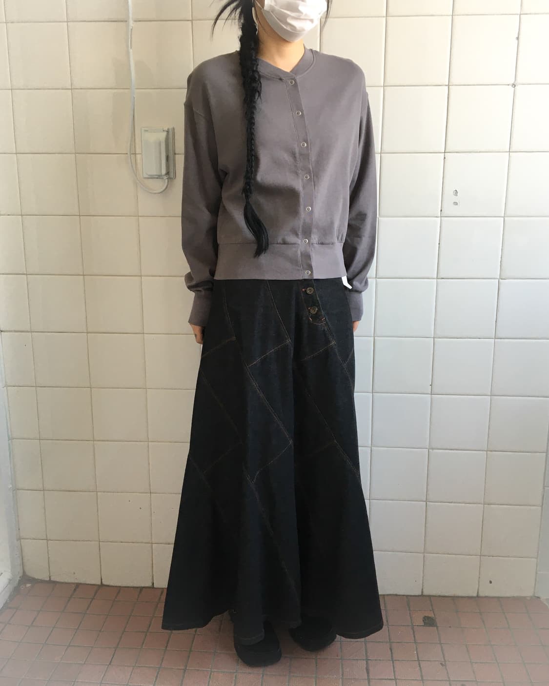 Round neck cardigan 상품이미지1