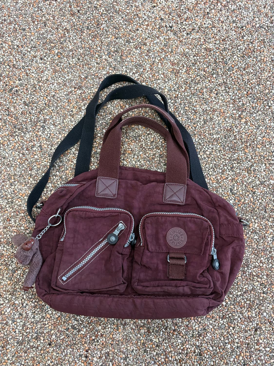92. 키플링 와인색 버건디 숄더백 가방 상품이미지1