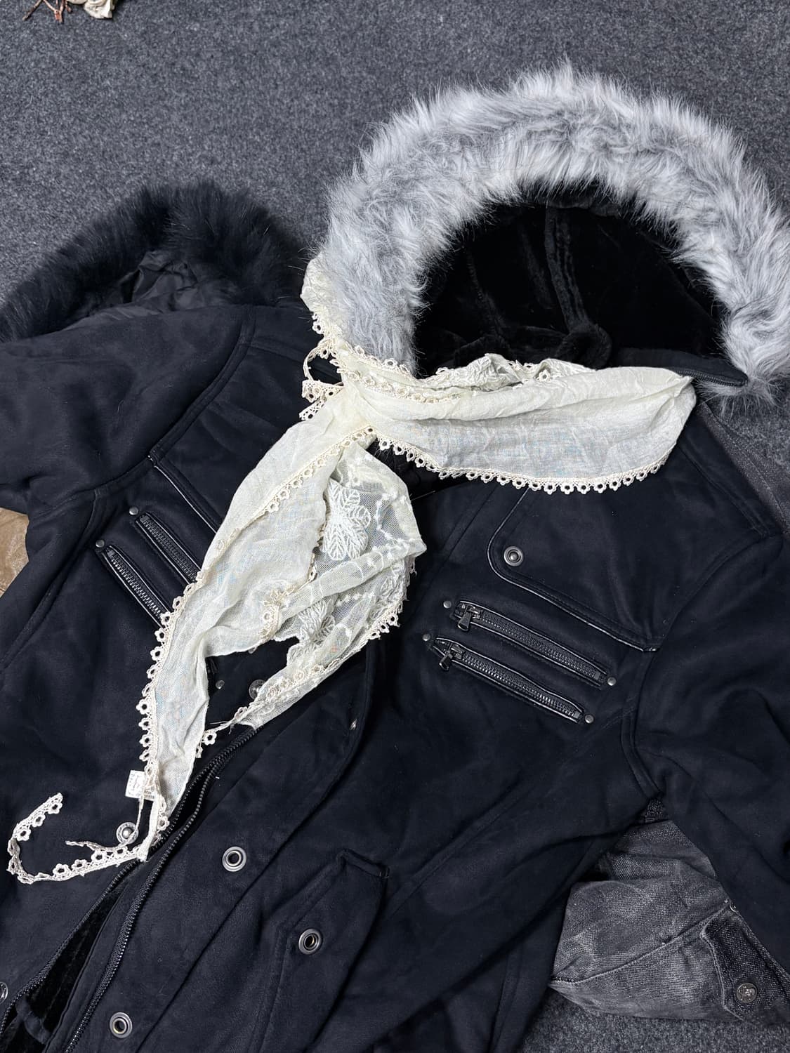 Vintage y2k punk grunge muffler 상품이미지1