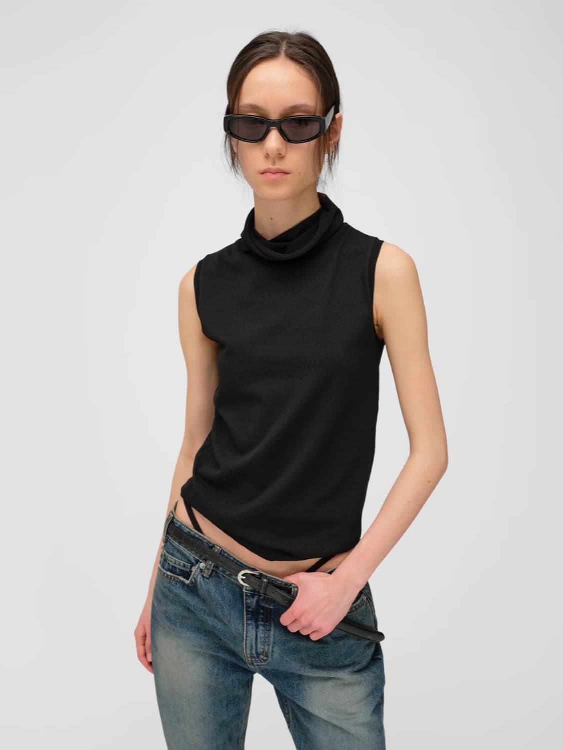 Loadingroom scarf knit top - 0사이즈 구매 원해요 상품이미지1