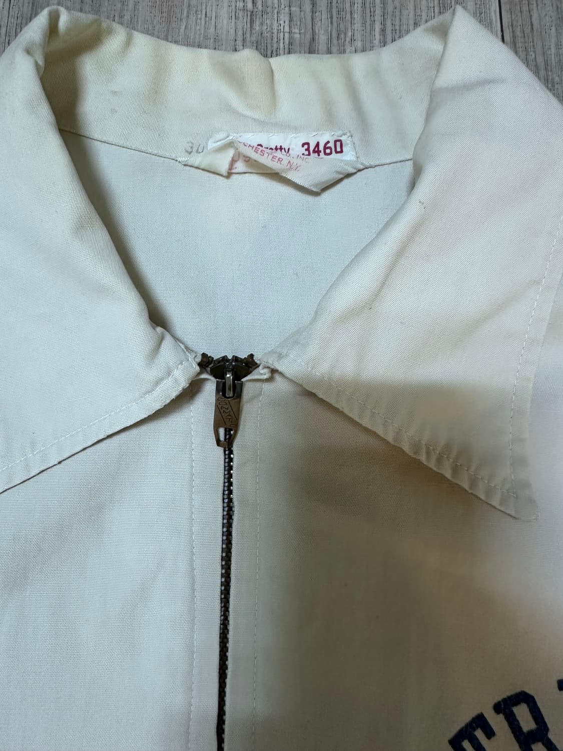 빈티지 챔피온 노트르담 대학교 화이트 자켓 상품이미지6