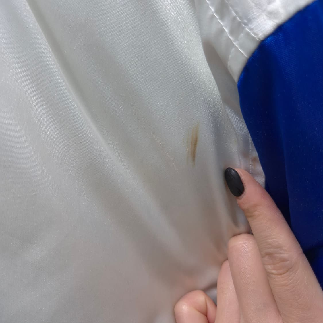 NBA 필라델피아 세븐티식서스 하드우드 클래식 사틴 바시티 자켓 L 상품이미지8