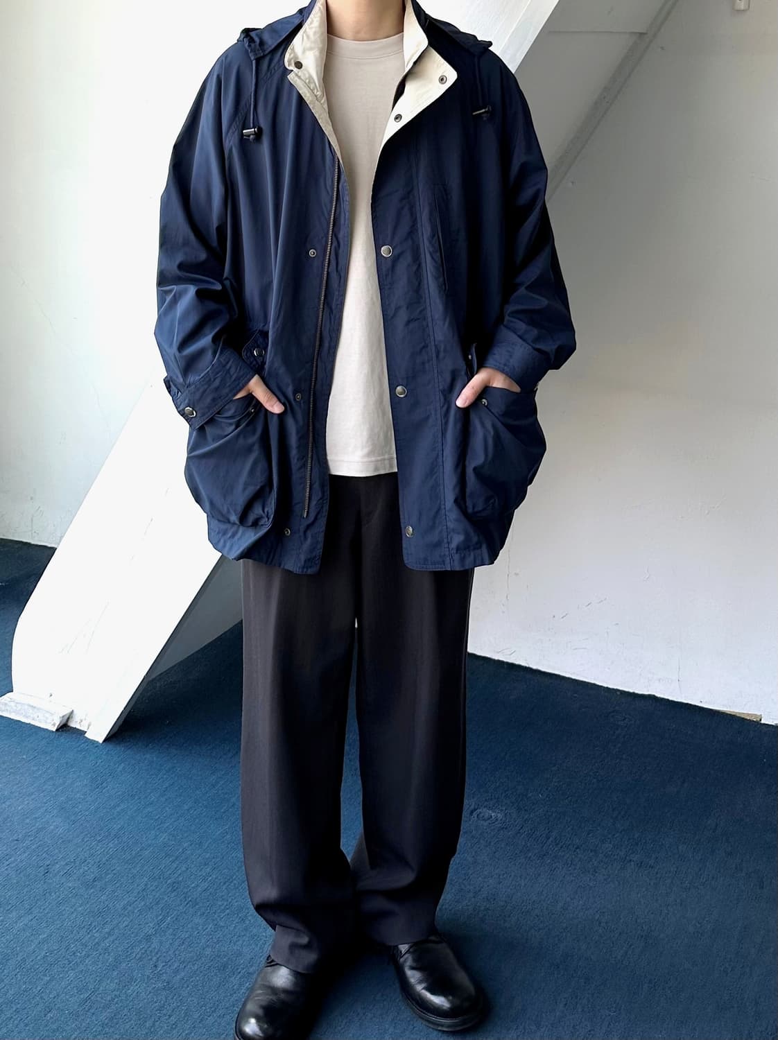 High count nylon poly design mil parka 상품이미지2