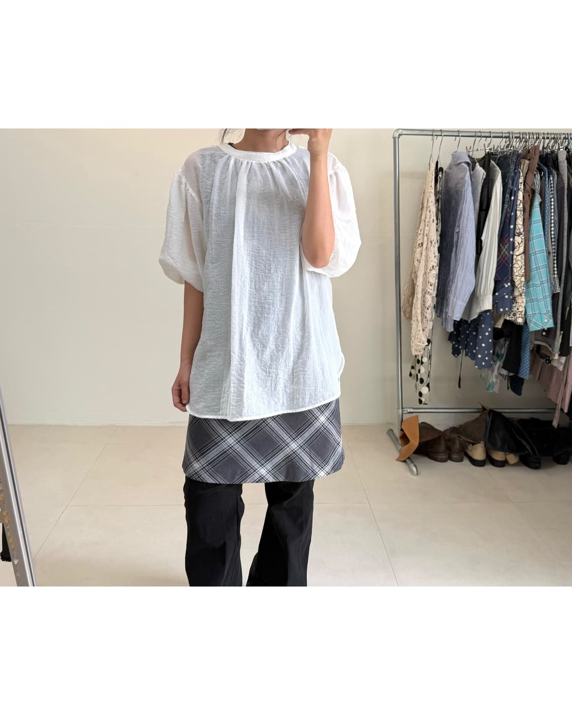 빈티지 볼륨 블라우스 상품이미지2