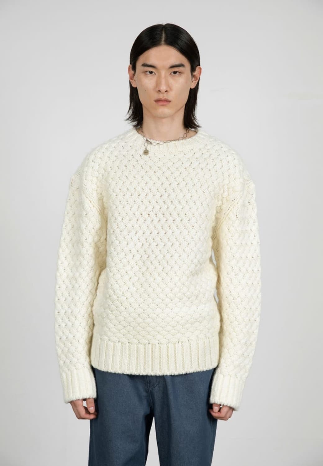 아모멘토 크로쉐 니트 CROCHET KNIT PULLOVER 상품이미지3