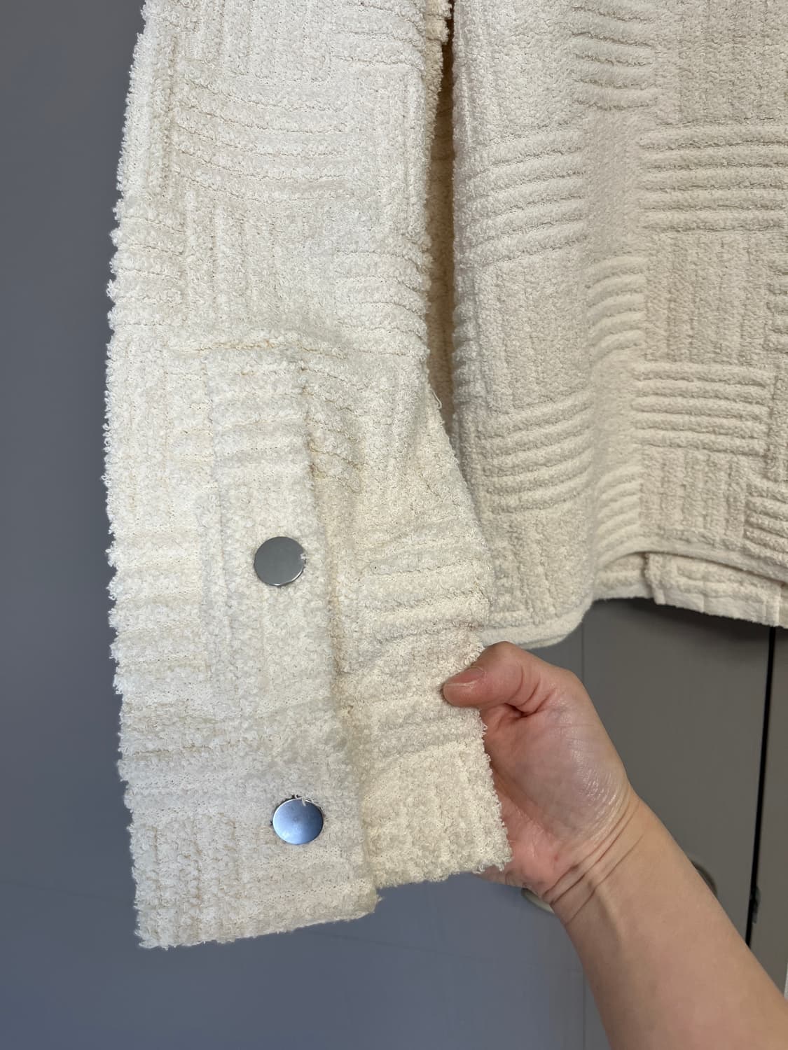 보테가베네타 자카드 타월 니트 자켓 상품이미지7