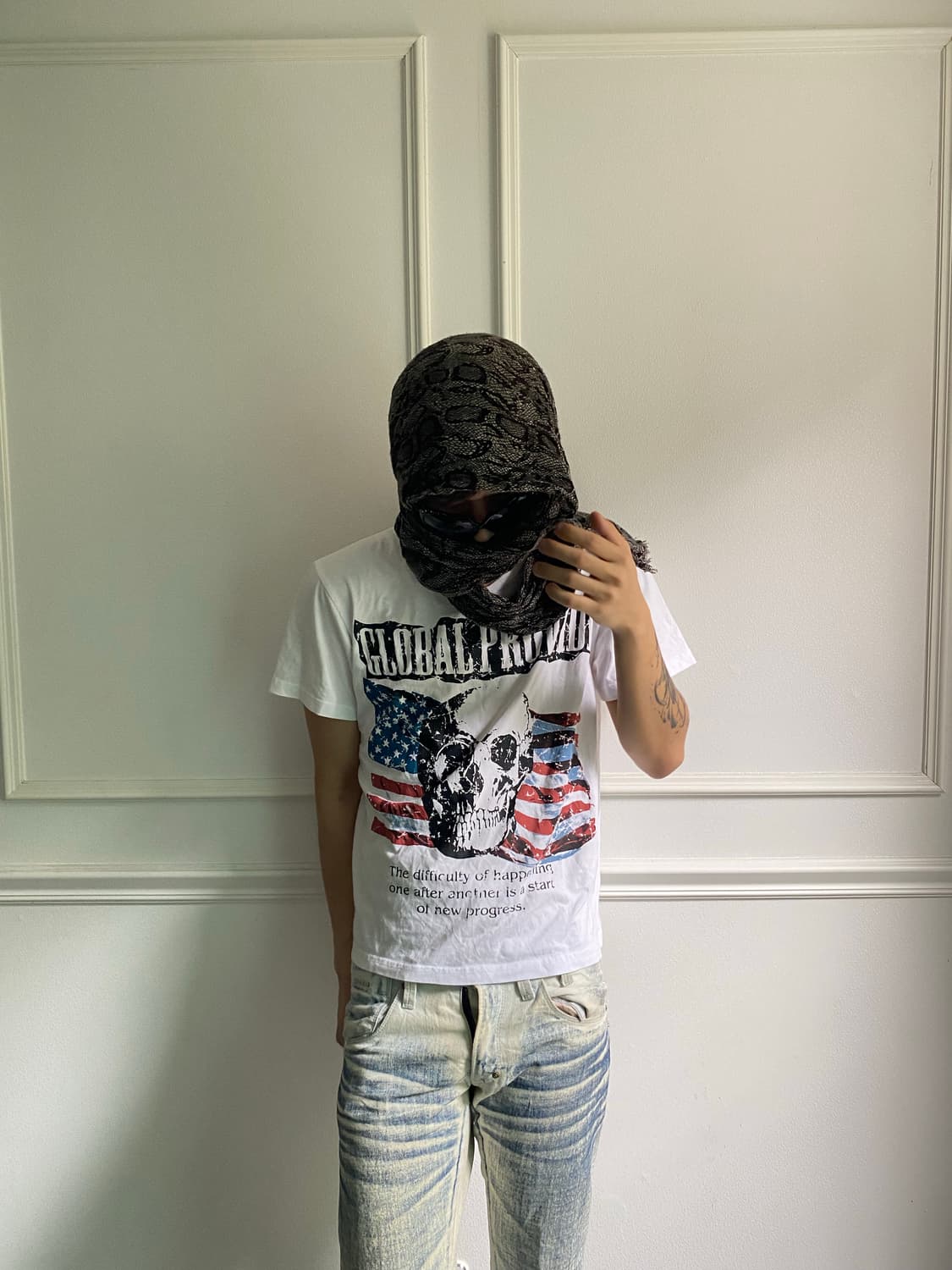 [Sorridere]Uk Skull Print Tee 상품이미지1