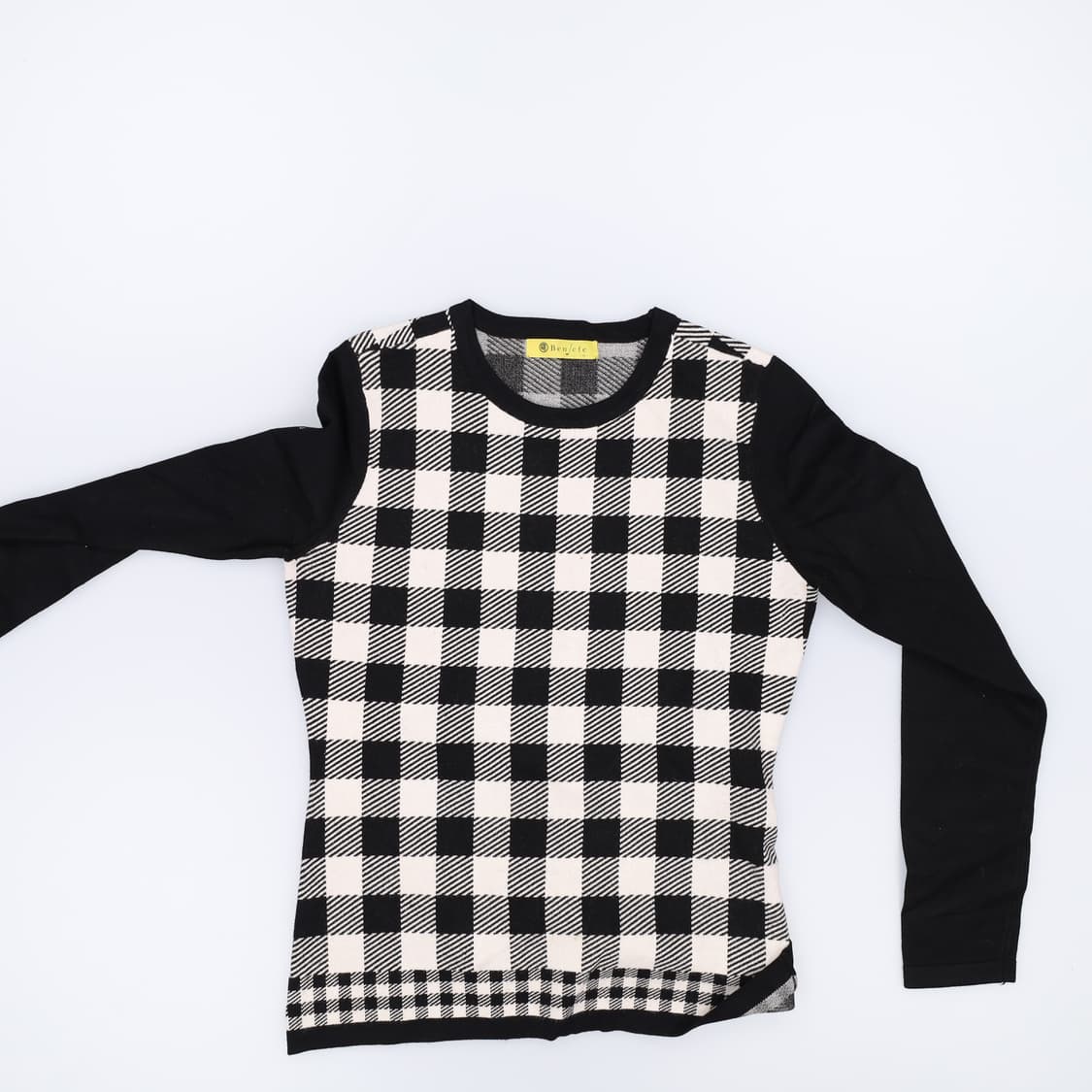 [95] 벤제프 여성 골프 체크 니트 스웨터 0108J  상품이미지5