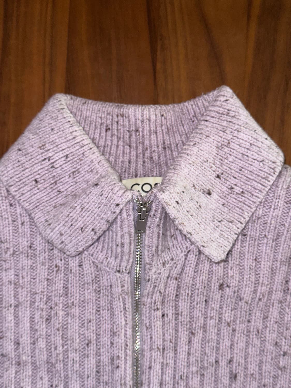 cos 크롭 투웨이 니트 집업 상품이미지4