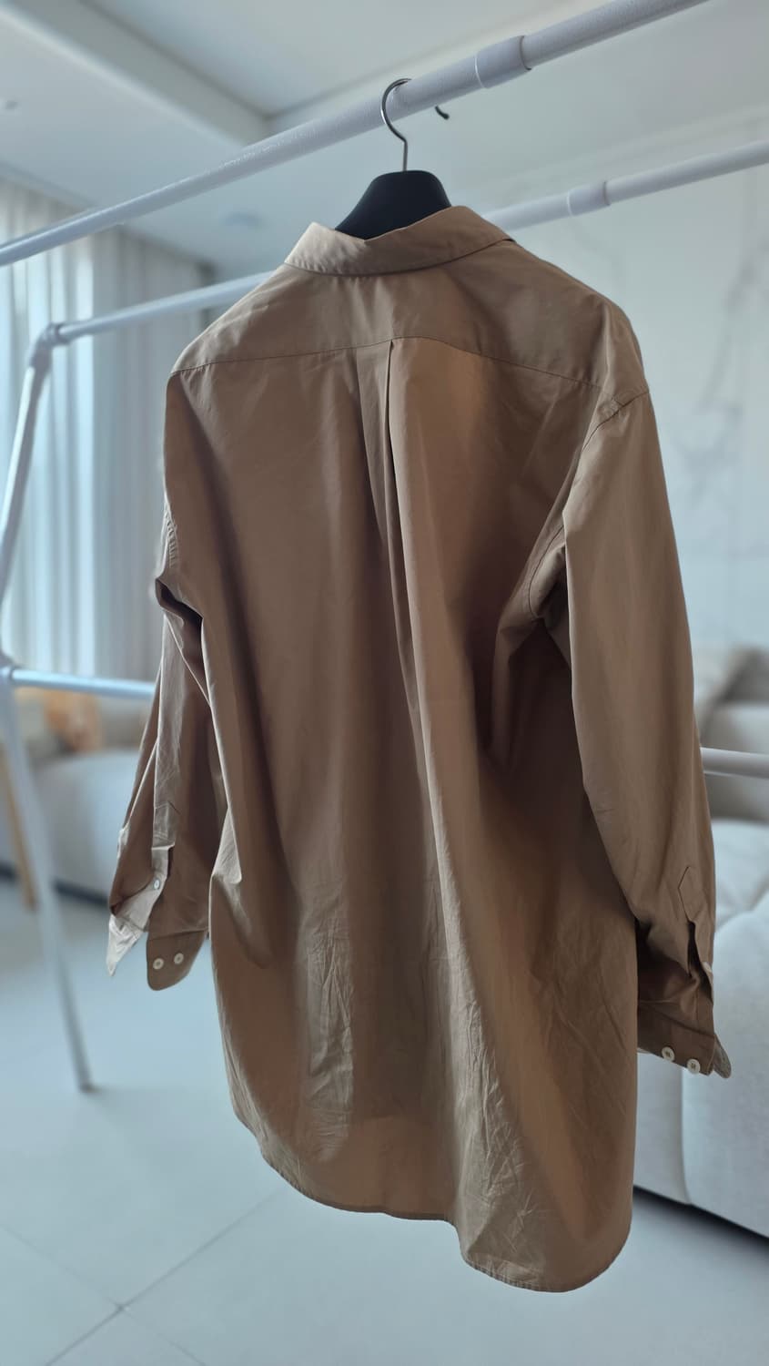 미우미우 유니섹스 오버핏 셔츠 브라운44(105-110) 상품이미지6