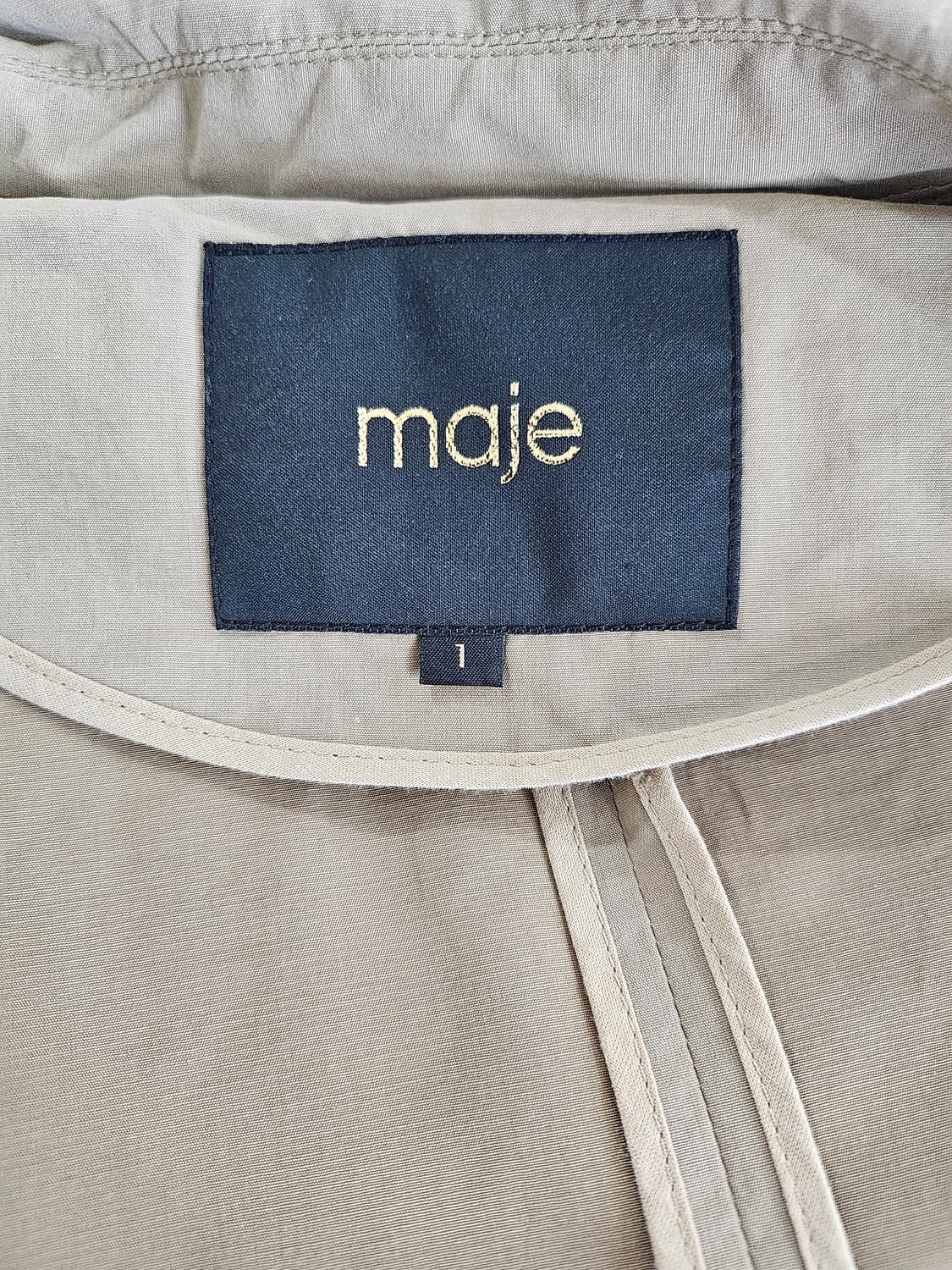 마쥬 베이지 트렌치 오픈 코트 상품이미지3