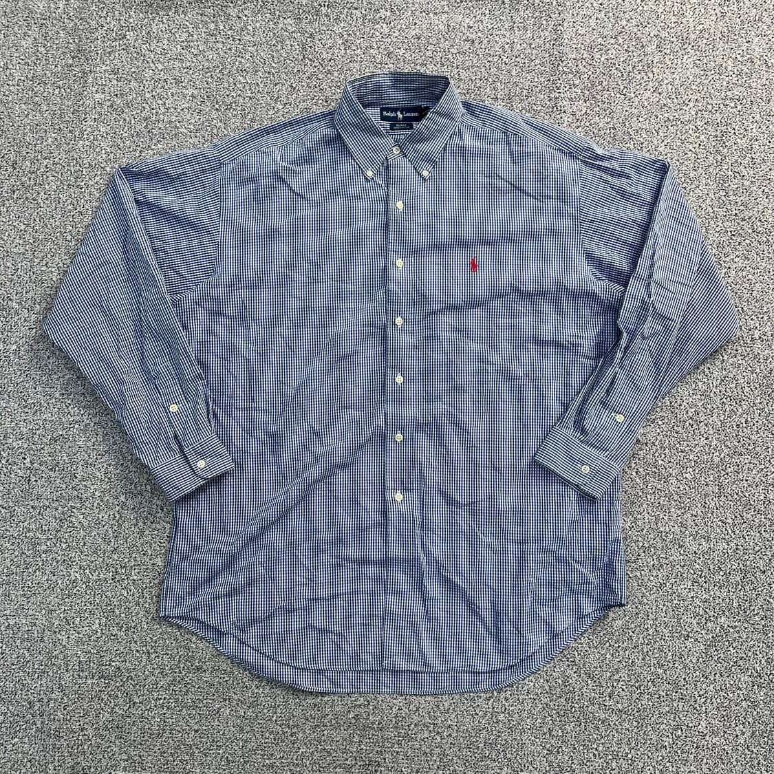 L 폴로랄프로렌 코튼 체크 셔츠 0306M 상품이미지1