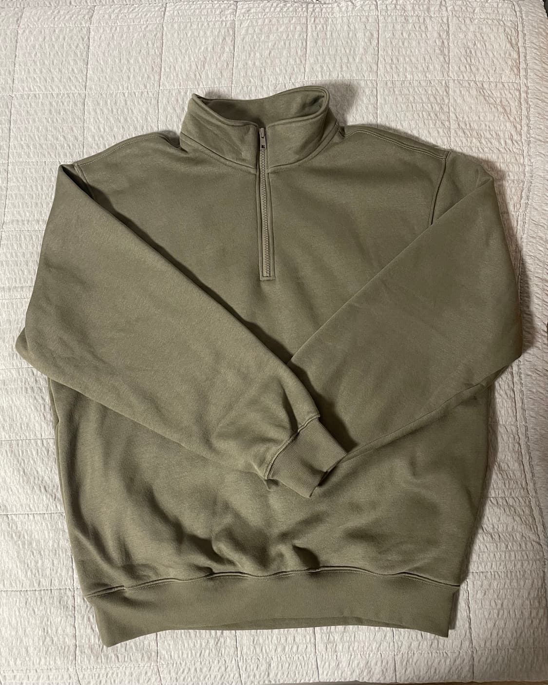 무인양품 하프집업 카키(L) 상품이미지1