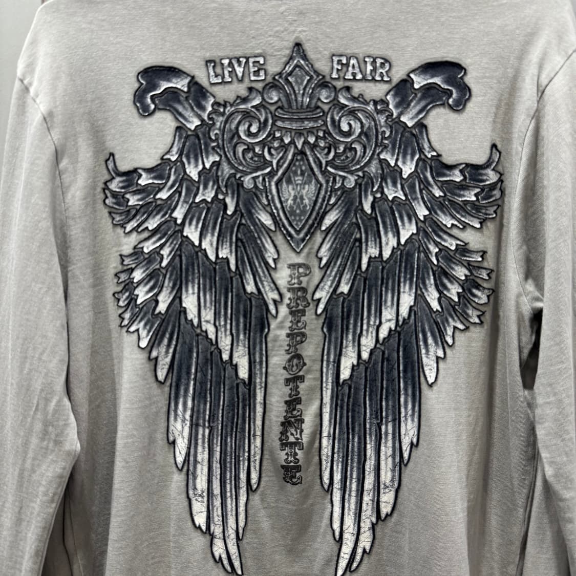 M Prenpotente 빈티지 이글 롱 슬리브 긴팔 티셔츠 상품이미지4