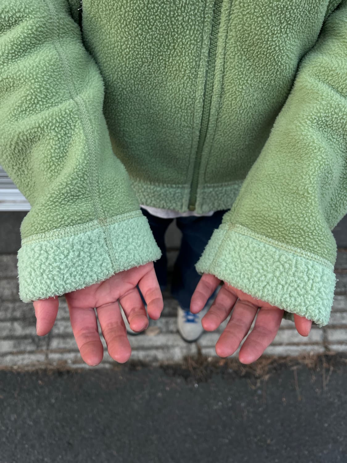 00s Patagonia Synchilla Lime Fleece Hood 상품이미지4