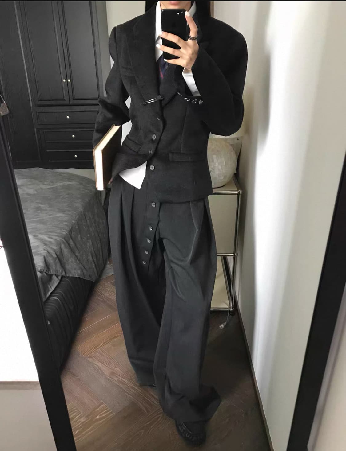 Stand collar wool jacket 상품이미지5