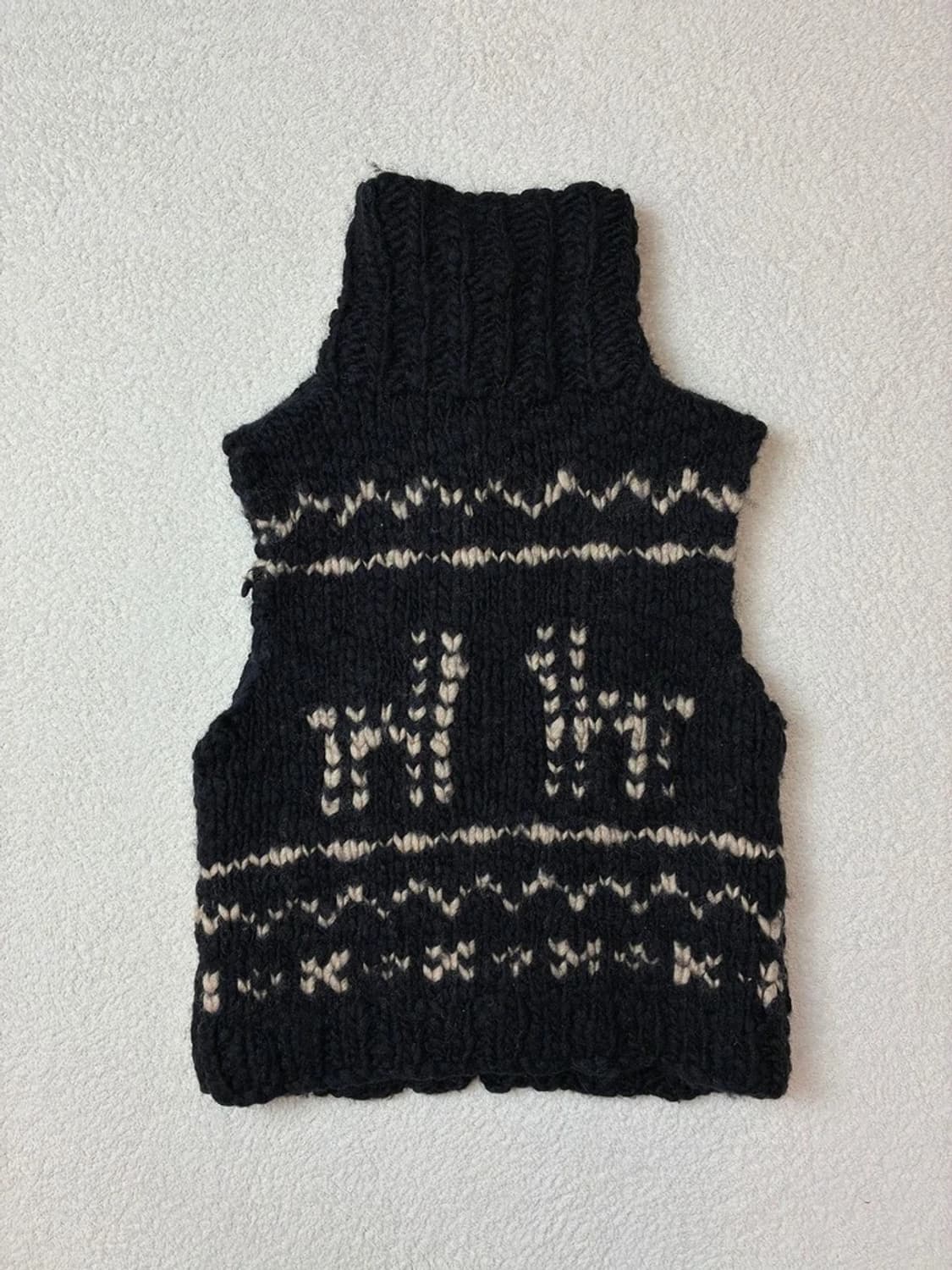 파라수코 00's 캐나다 헤비울 니트 조끼 PN5738    상품이미지4