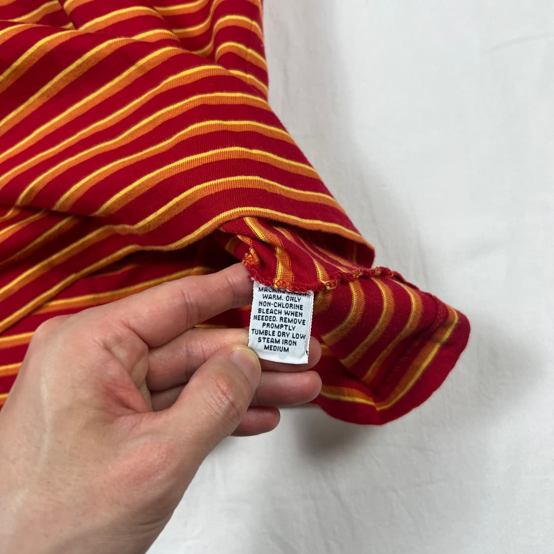 90’s 폴로랄프로렌 포니 로고 스트라이프 반팔티 상품이미지7