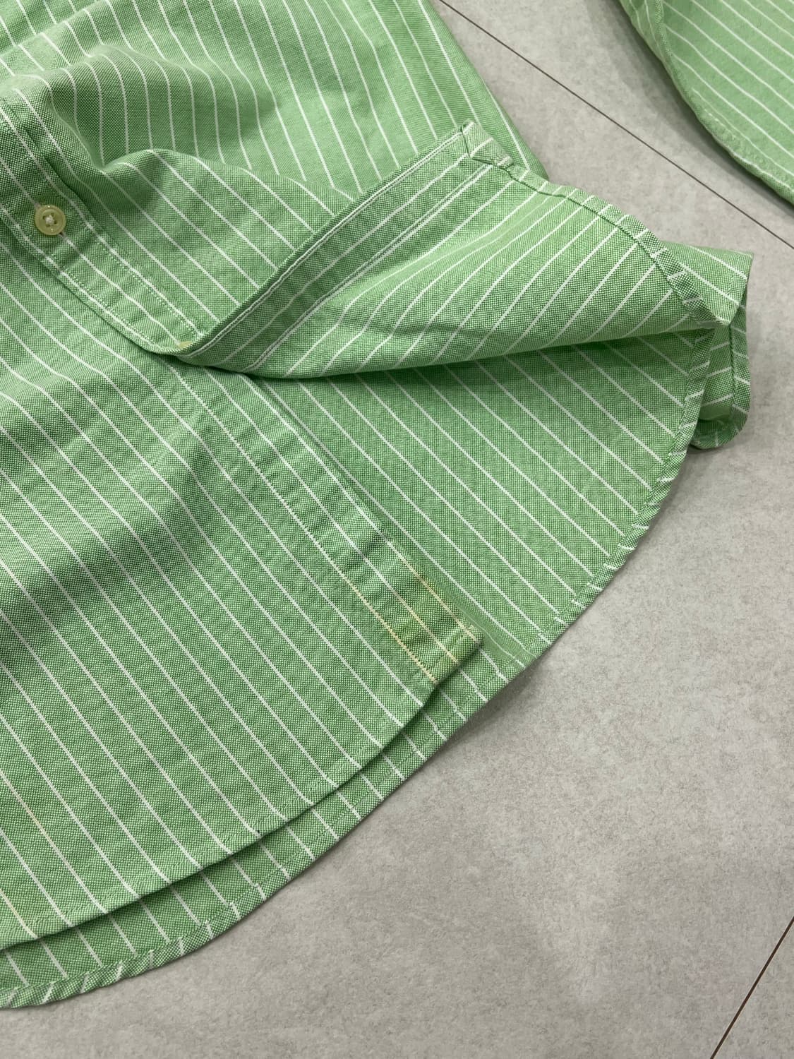 폴로 랄프로렌 멀티 민트 스트라이프 셔츠 (여성 슬림핏) 상품이미지5