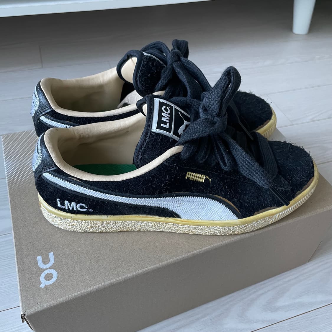 [235siz] puma LMC 스웨이드 빈티지 블랙 상품이미지2