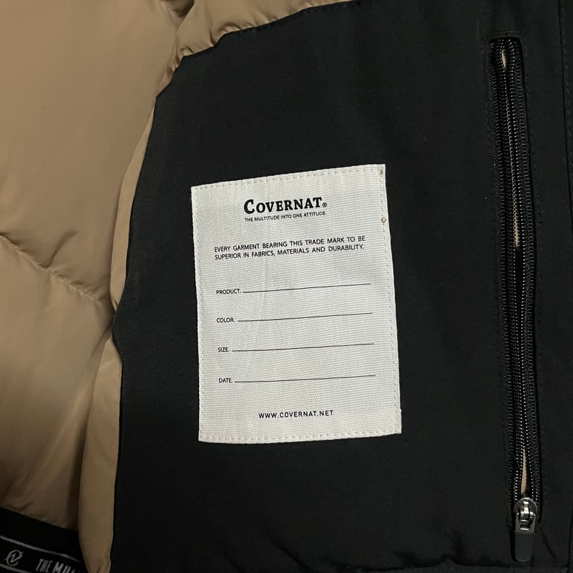 커버낫 후드 패딩 블랙 M 상품이미지5