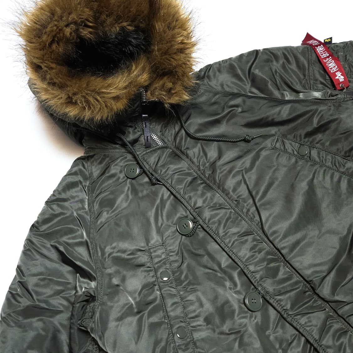 알파인더스트리 N-3B 야상 파카 세이지그린 상품이미지4