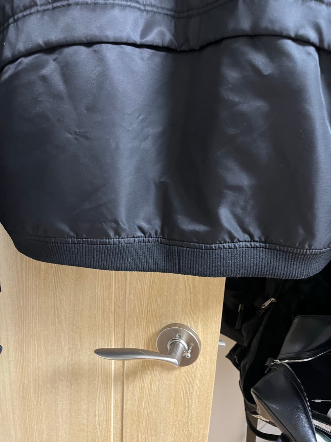 [2] 파프롬왓 오버사이즈 후드 봄버 블랙 상품이미지8