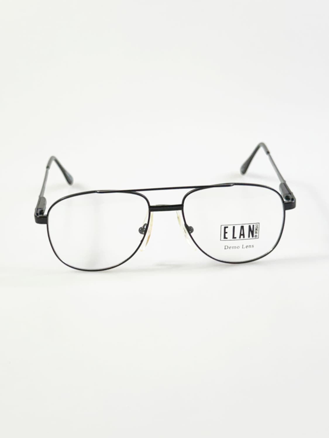 90s ELAN 블랙 보잉 스퀘어 메탈 프레임 빈티지 안경 상품이미지1