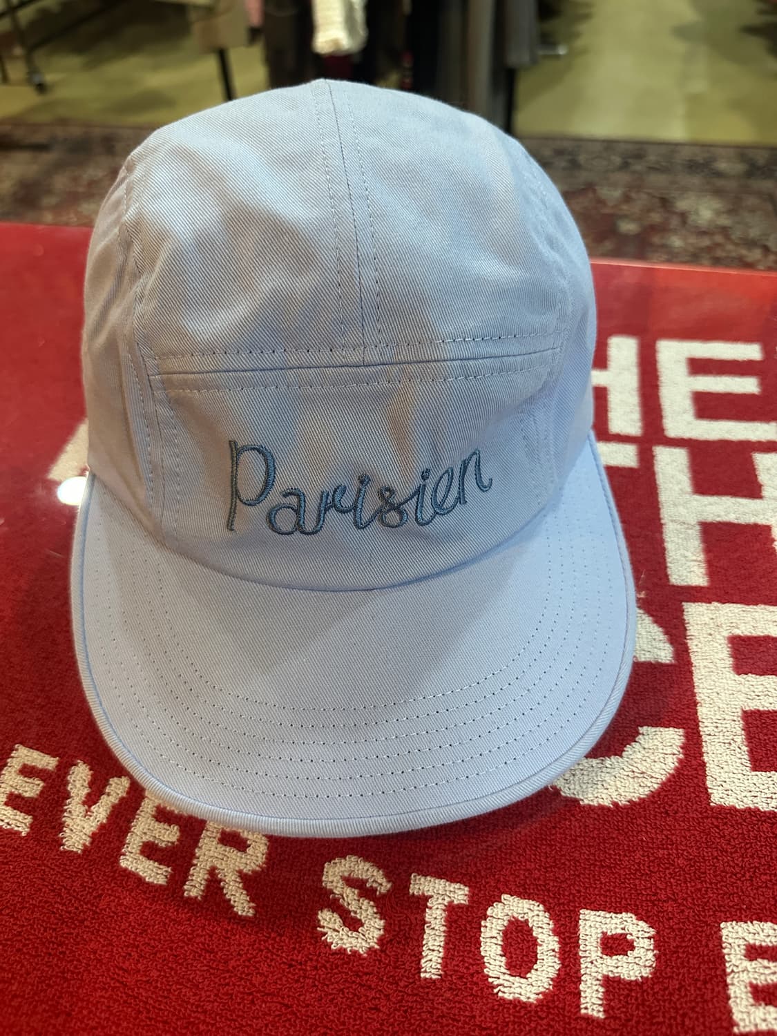 메종키츠네 캠프캡 블루 상품이미지1