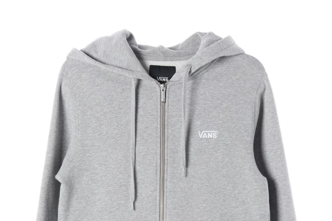 VANS 클래식 화이트 자수 로고 후드 집업 그레이 M 상품이미지4