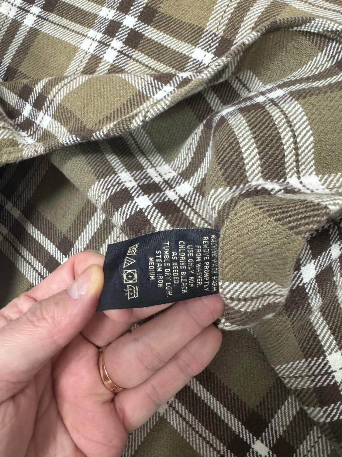 더블알엘 rrl 브라운 체크 플란넬 셔츠 105사이즈감 랄프로렌 상품이미지4