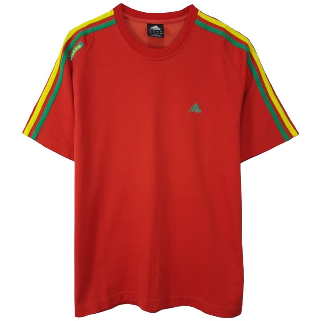 [아디다스] 00s 빈티지 로고 프린팅 삼선 반팔티 레드 M20218 상품이미지2