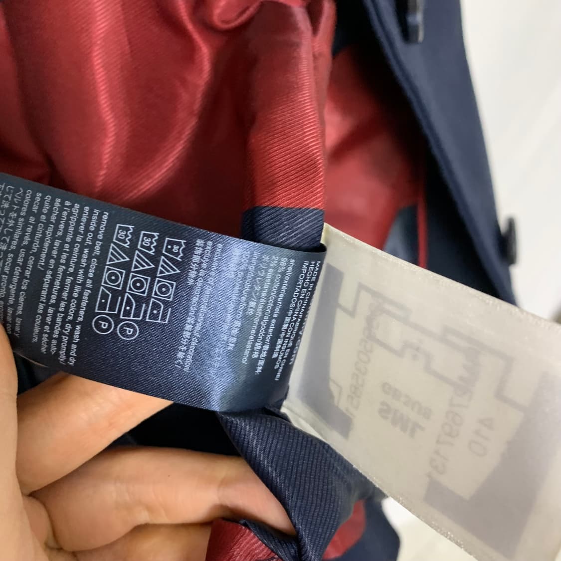 타미힐피거 네이비 트렌치 피코트 M 빈티지 하프코트 상품이미지7