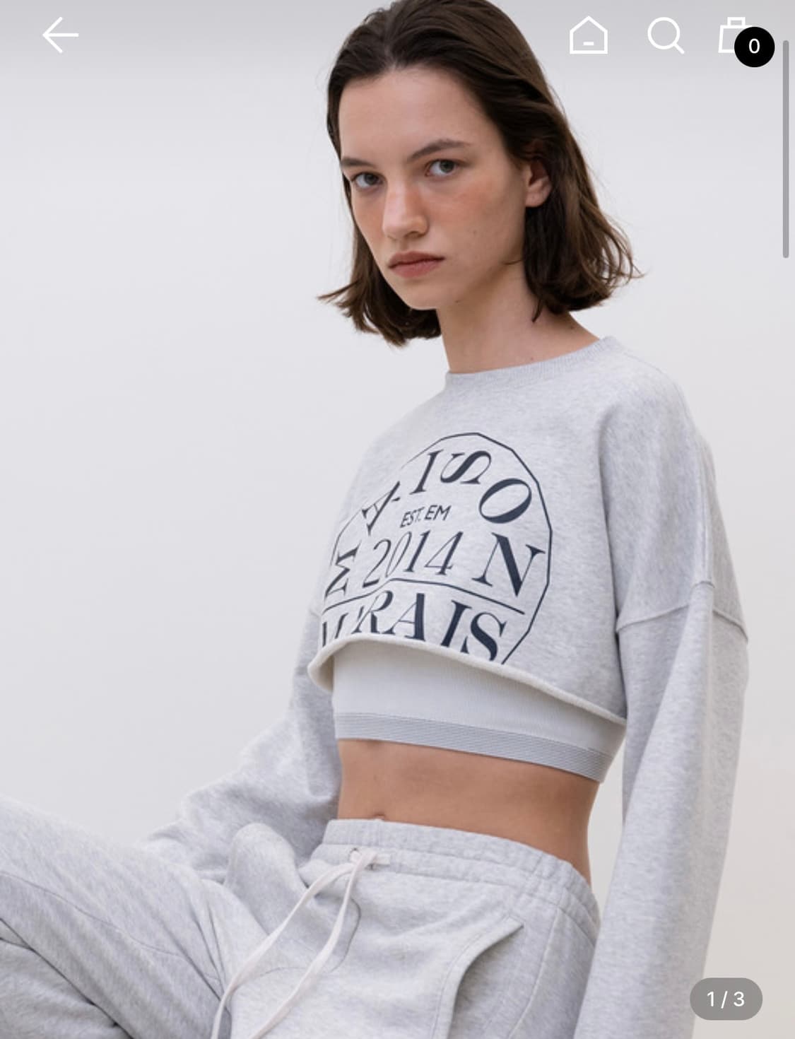 메종마레 크롭맨투맨 상품이미지1