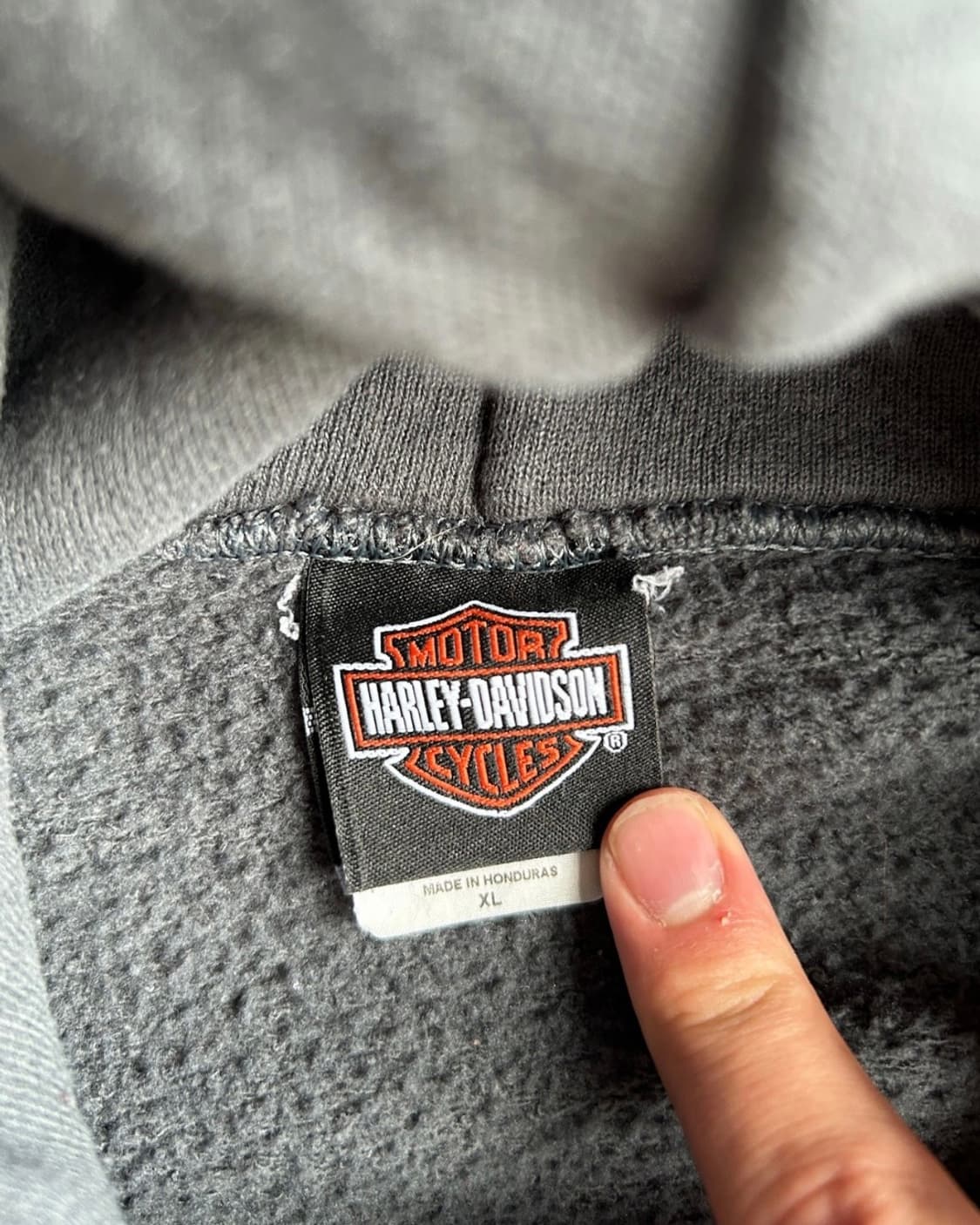 00s Vintage Harley Davidson Hoodie XL 상품이미지3