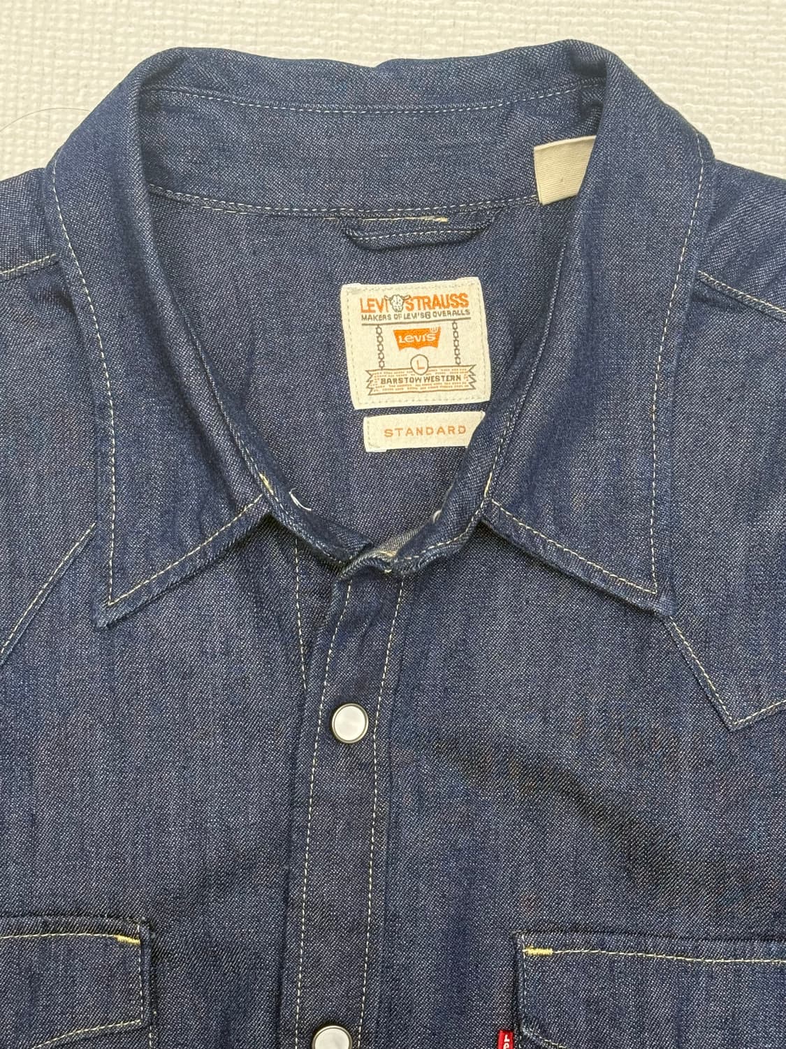 리바이스 바스토우 데님 웨스턴셔츠 L 상품이미지2