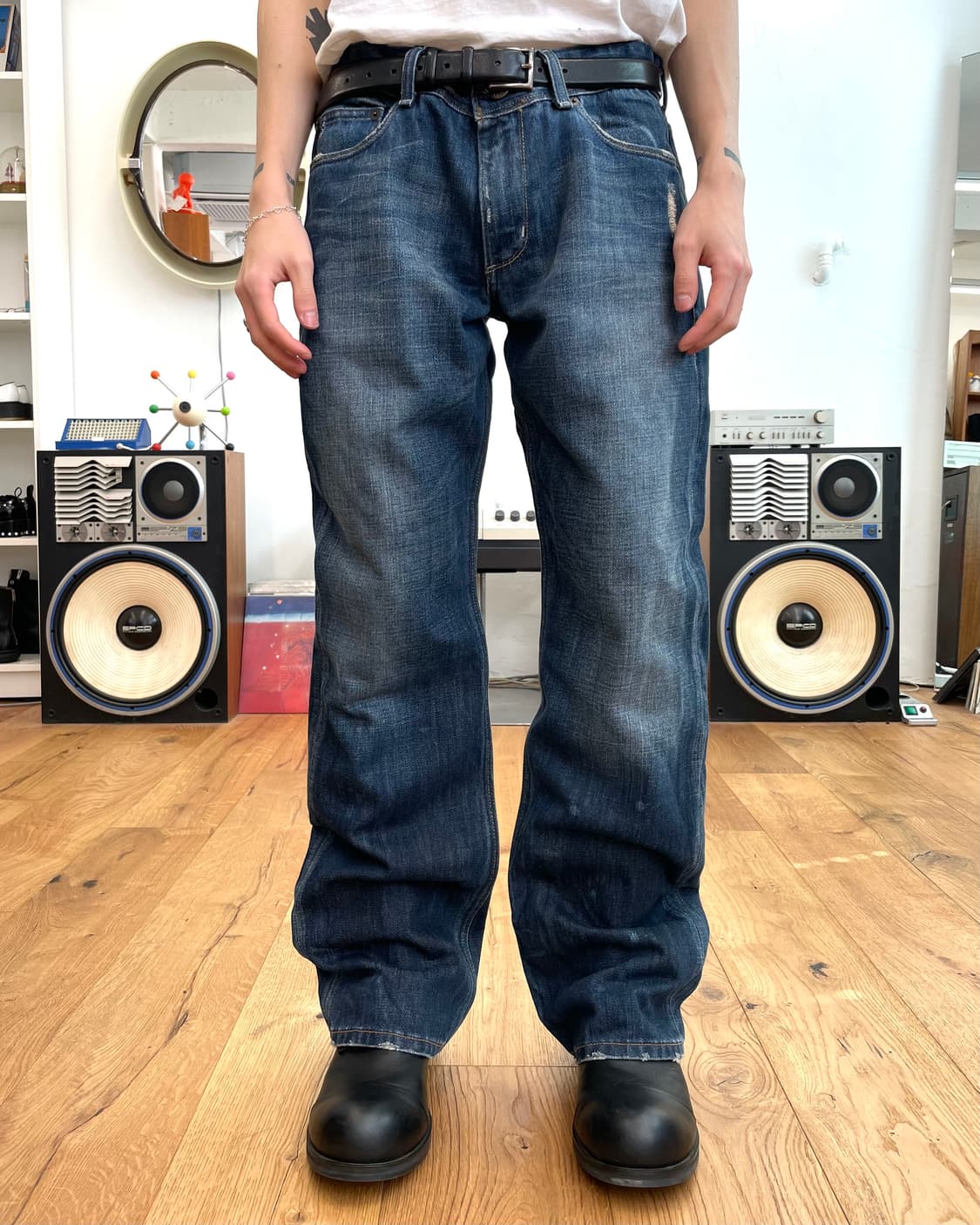 [33] 아르마니 익스체인지 스트레이트 데님 팬츠 상품이미지1