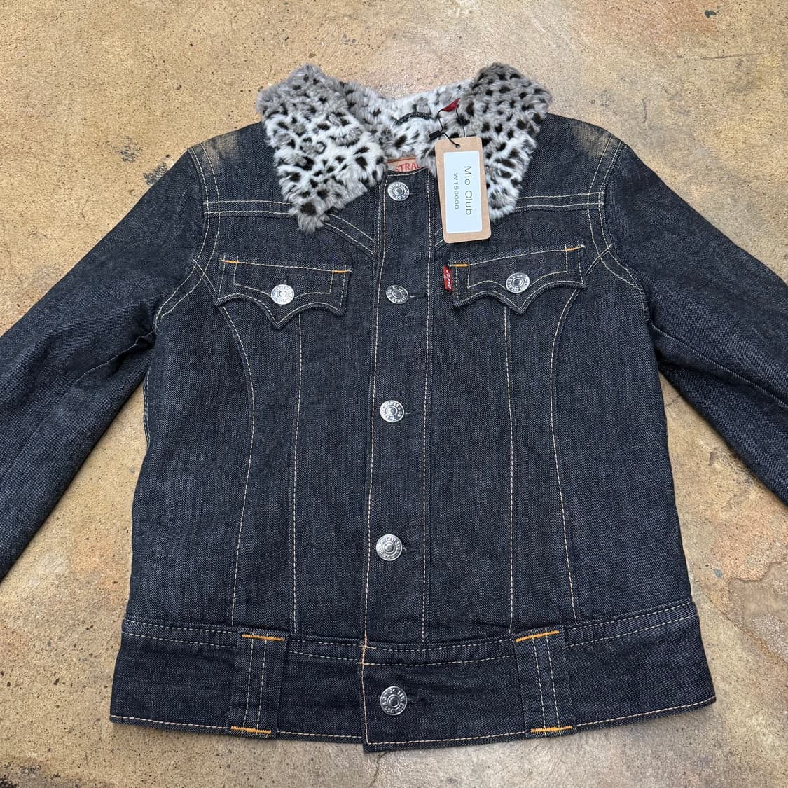 리바이스 호피 흑청 데님 청 자켓 90 상품이미지3